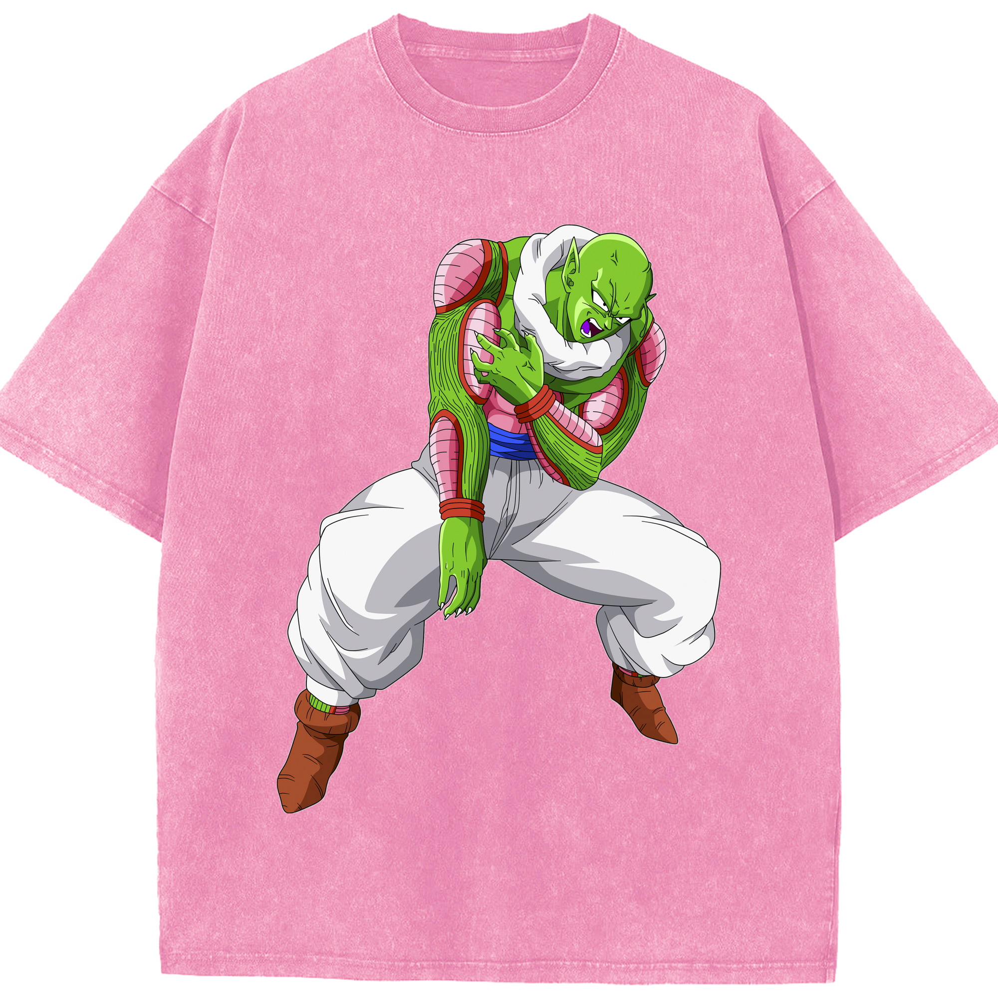 （画像用） ドラゴンボール ピッコロ DRAGON BALL Piccolo 綿100% ヴィンテージ風 半袖Tシャツ（フロントプリント）